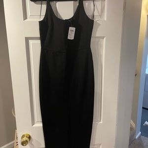 Windsor size Small Midi Dress black with Slit in the middle